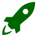Rocket Icon green